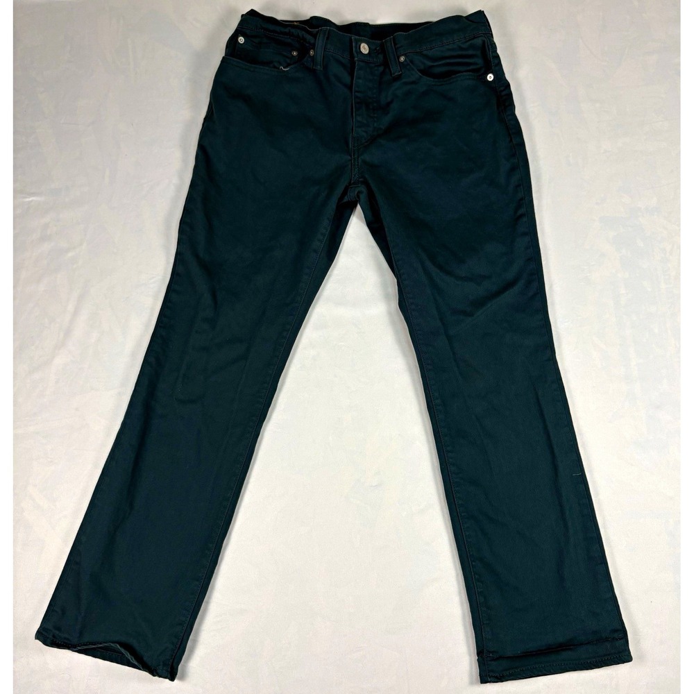 Levi's 511 Slim Fit Jeans Mens 34x30 Dark Green Stretch Twill Colored Denim